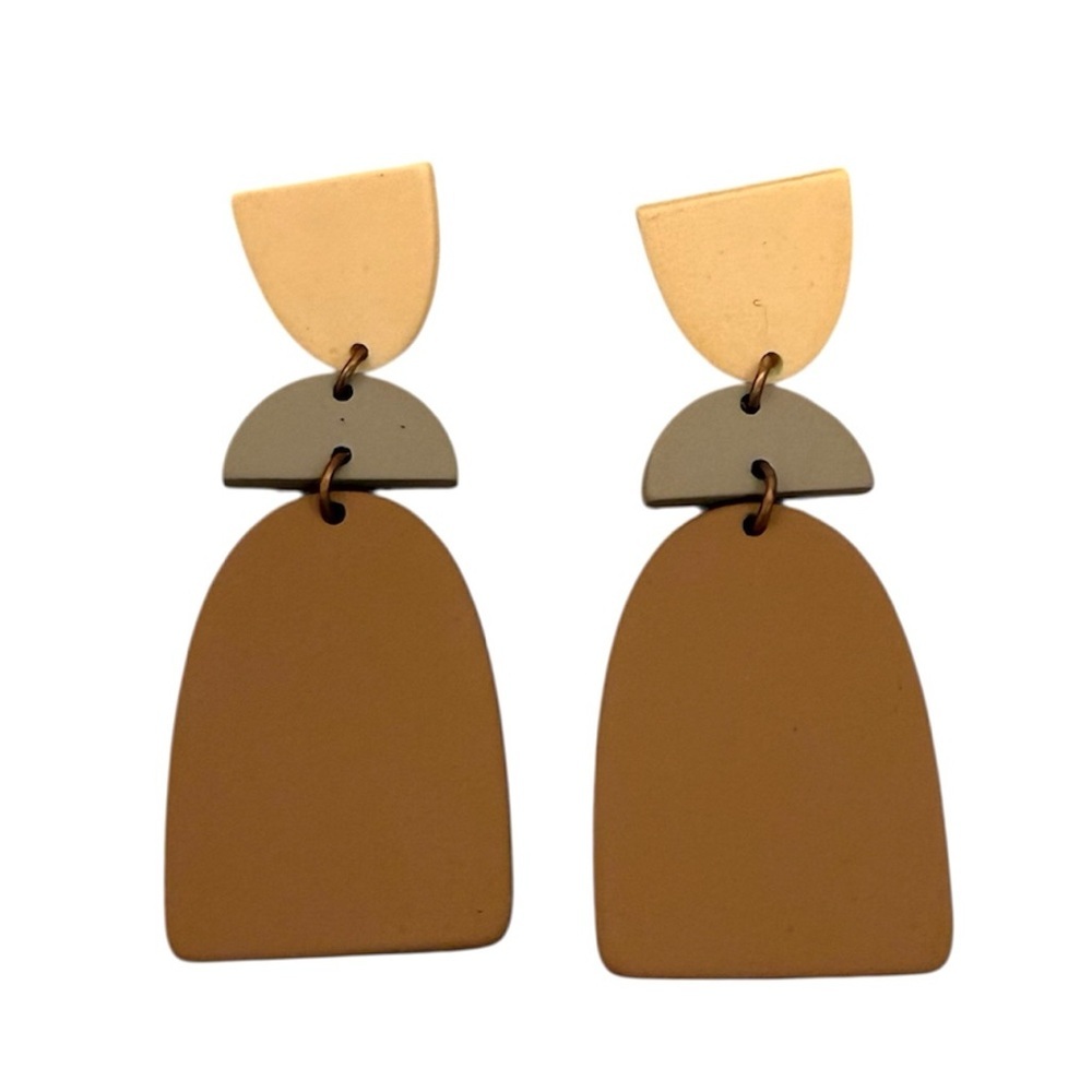 2/$15 Neautral Statement Drop Earrings | Boho Minimal Geometric Lightweight